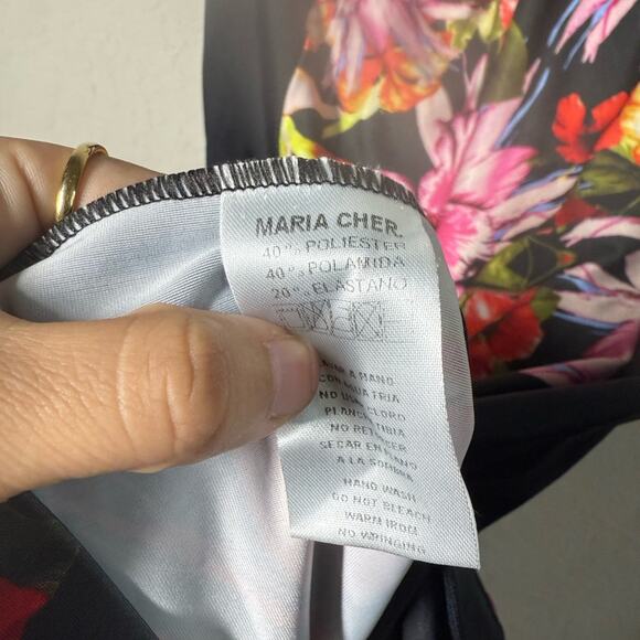 Maria Cher Floral Sleeveless Dress Size 2 - Picture 7 of 7